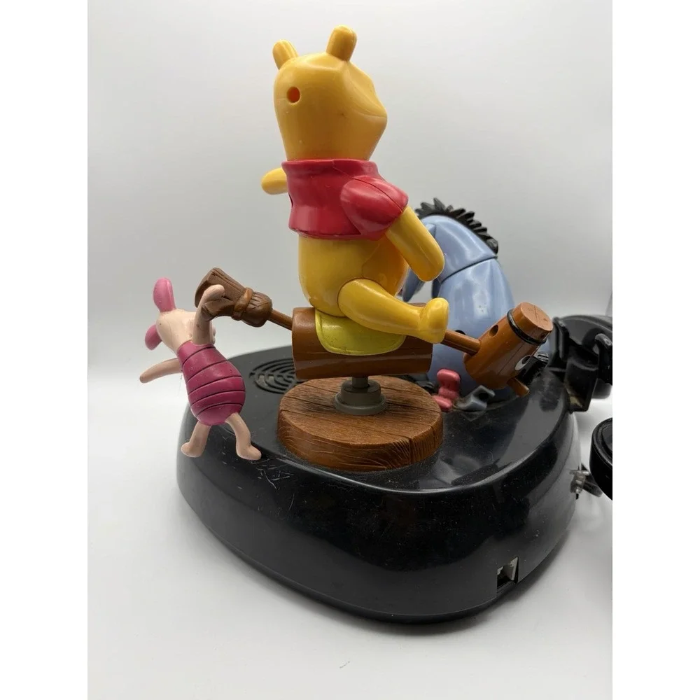 Vintage Disney Winnie Pooh Animated Talking Telephone Eeyore Piglet‎